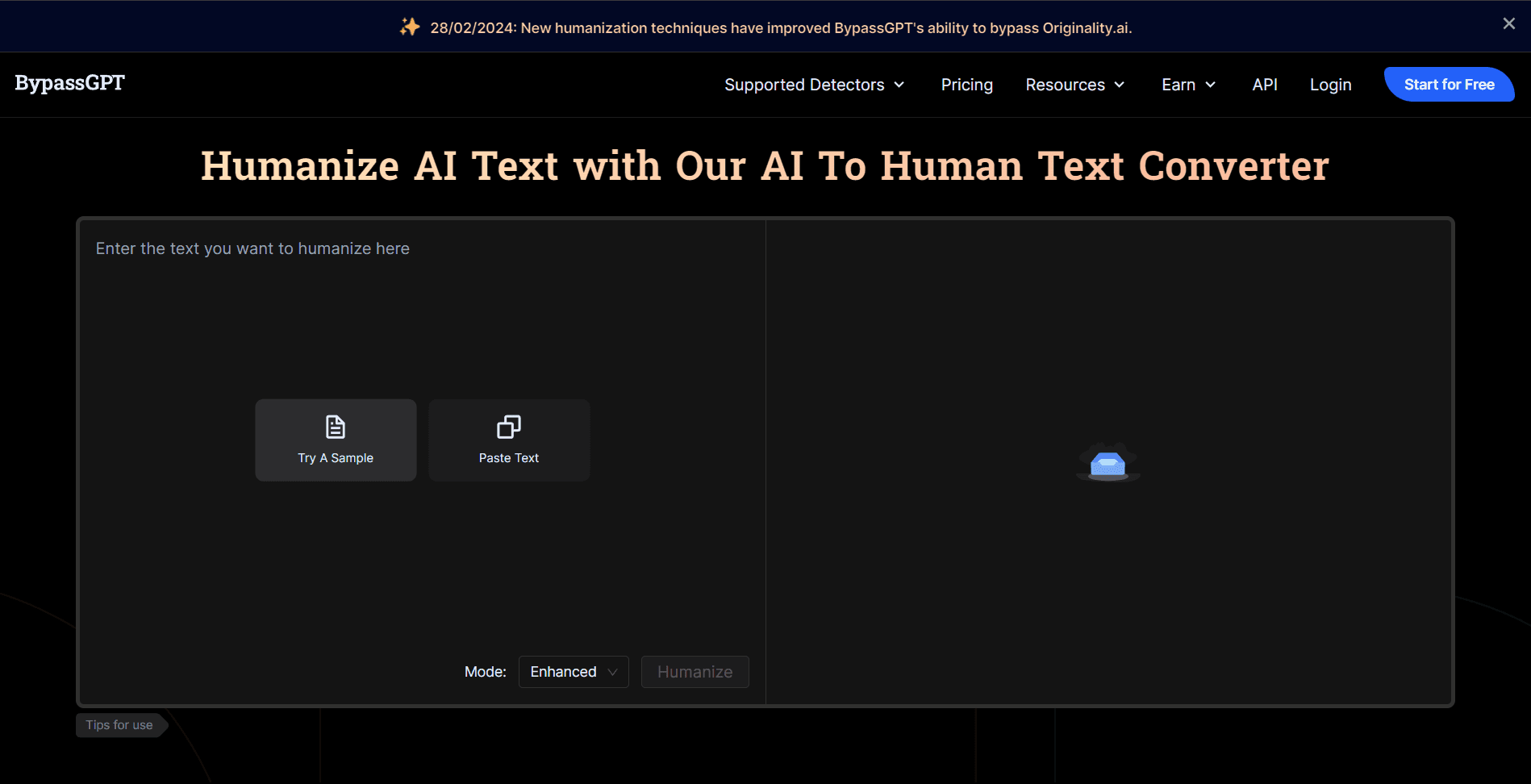 Huminize Ai text with our ai to human text converter